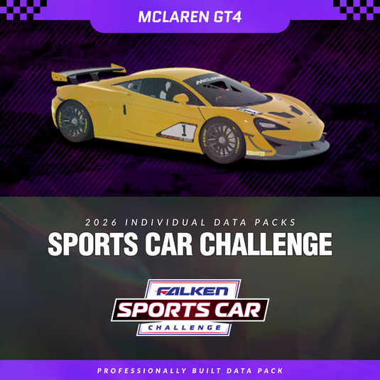 iRacing - McLaren 570S GT4 - Falken Tire Sports Car Challenge Series Data Packs