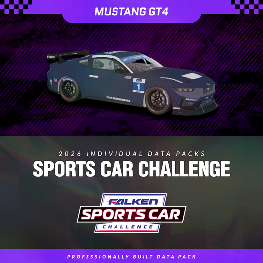 iRacing - Ford Mustang GT4 - Falken Tire Sports Car Challenge Series Data Packs