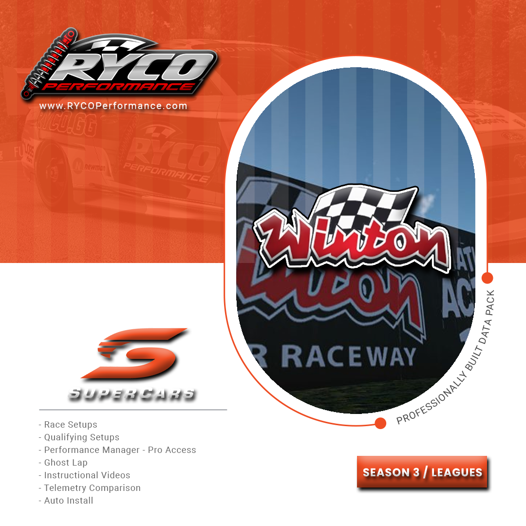 2024 Season 3 Super Cars Winton RYCO Performance / iRacing Setup Shop