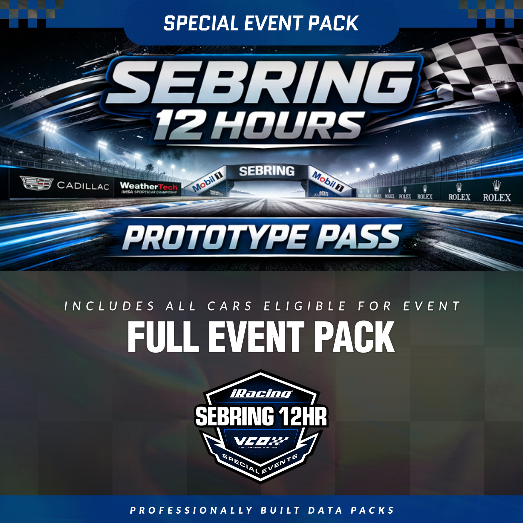 Prototype Racing Pass 2026 Sebring 12 Hour iRacing Special Event - Prototype Pass – RYCO ...